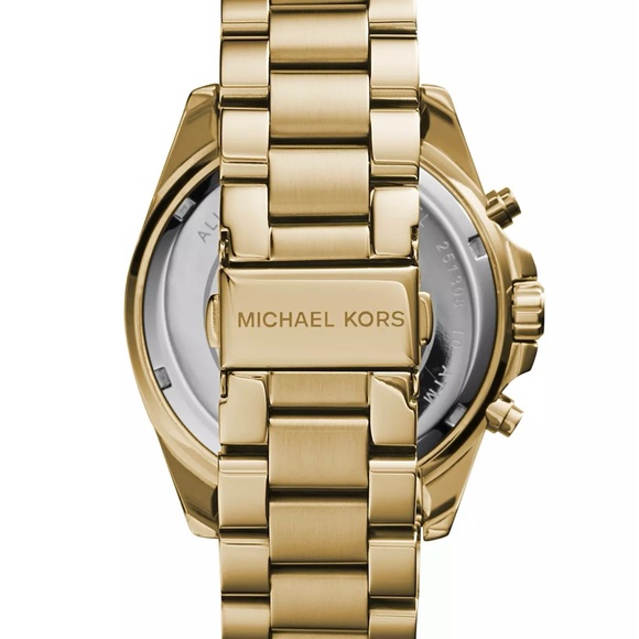 Michael Kors Chronograph Bradshaw Gold-Tone Stainless Steel Watch 43mm MK5605 - Picture 3 of 3